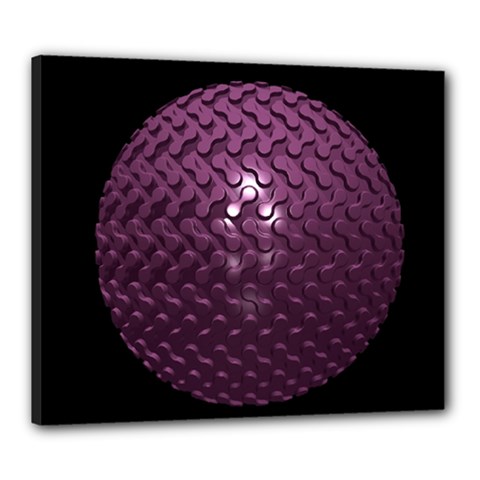 Sphere 3d Geometry Math Design Canvas 24  X 20  by Celenk