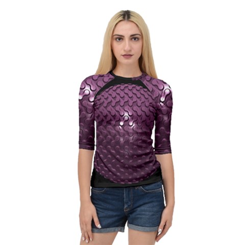 Sphere 3d Geometry Math Design Quarter Sleeve Raglan Tee by Celenk