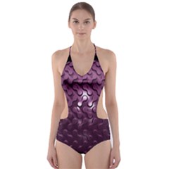 Sphere 3d Geometry Math Design Cut-out One Piece Swimsuit by Celenk