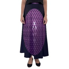 Sphere 3d Geometry Math Design Flared Maxi Skirt by Celenk