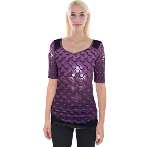 Sphere 3d Geometry Math Design Wide Neckline Tee by Celenk