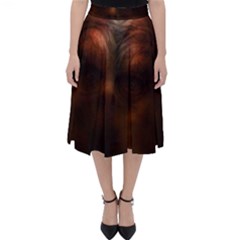 Monster Demon Devil Scary Horror Folding Skater Skirt by Celenk