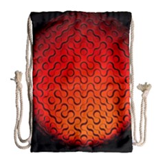 Sphere 3d Geometry Structure Drawstring Bag (large) by Celenk