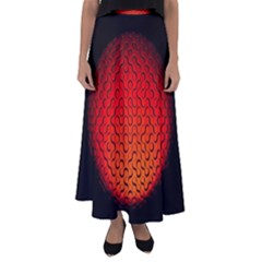 Sphere 3d Geometry Structure Flared Maxi Skirt by Celenk