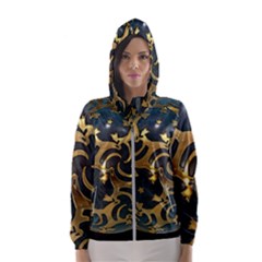 Sphere Orb Decoration 3d Hooded Wind Breaker (women) by Celenk