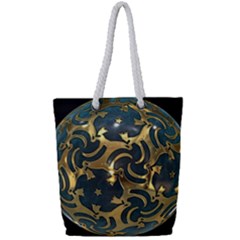 Sphere Orb Decoration 3d Full Print Rope Handle Tote (small) by Celenk