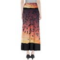 Sunset Dusk Silhouette Sky Birds Full Length Maxi Skirt View2