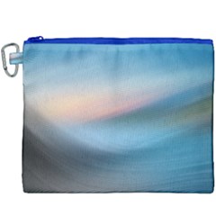 Wave Background Pattern Abstract Lines Light Canvas Cosmetic Bag (xxxl) by Celenk