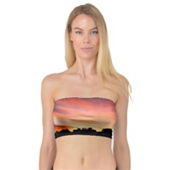 Sunset Silhouette Sun Sky Evening Bandeau Top by Celenk