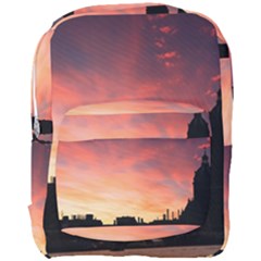 Sunset Silhouette Sun Sky Evening Full Print Backpack