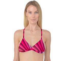 Wave Pattern Structure Texture Colorful Abstract Reversible Tri Bikini Top by Celenk