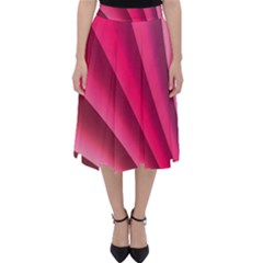 Wave Pattern Structure Texture Colorful Abstract Folding Skater Skirt by Celenk