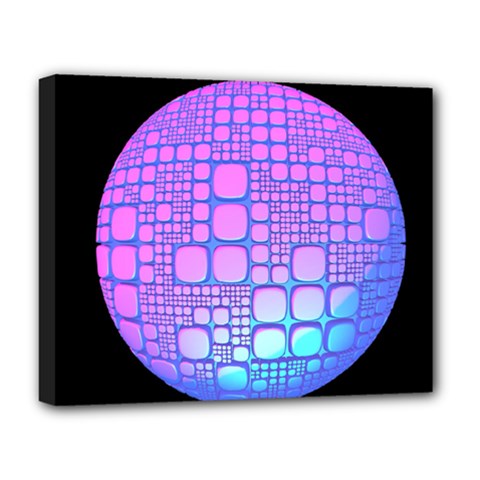 Sphere 3d Futuristic Geometric Deluxe Canvas 20  X 16   by Celenk