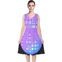 Sphere 3d Futuristic Geometric V-Neck Midi Sleeveless Dress  View1