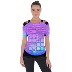 Sphere 3d Futuristic Geometric Short Sleeve Top