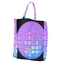 Sphere 3d Futuristic Geometric Giant Grocery Zipper Tote by Celenk