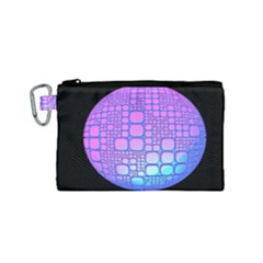 Sphere 3d Futuristic Geometric Canvas Cosmetic Bag (small)