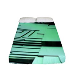 Futuristic Urban Architecture Fitted Sheet (full/ Double Size) by Celenk