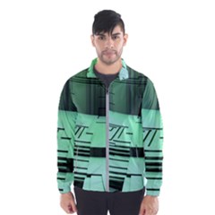 Futuristic Urban Architecture Wind Breaker (men) by Celenk