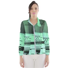 Futuristic Urban Architecture Wind Breaker (women) by Celenk