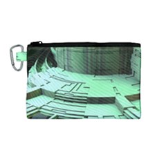 Futuristic Urban Architecture Canvas Cosmetic Bag (medium)