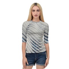 Aqua Building Wave Quarter Sleeve Raglan Tee