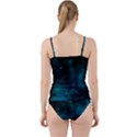 Green Space All Universe Cosmos Galaxy Cut Out Top Tankini Set View2