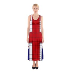 Union Jack Flag Uk Patriotic Sleeveless Maxi Dress by Celenk