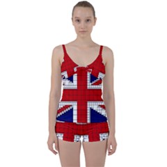 Union Jack Flag Uk Patriotic Tie Front Two Piece Tankini by Celenk