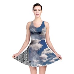 Chrysler Building America New York Reversible Skater Dress by Celenk