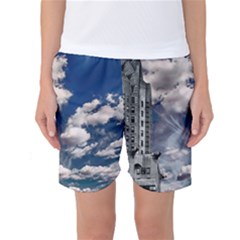 Chrysler Building America New York Women s Basketball Shorts by Celenk