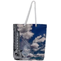 Chrysler Building America New York Full Print Rope Handle Tote (large) by Celenk