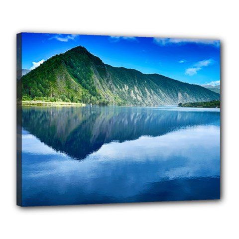 Mountain Water Landscape Nature Canvas 20  X 16  by Celenk