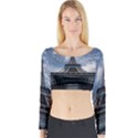 Eiffel Tower France Landmark Long Sleeve Crop Top View1