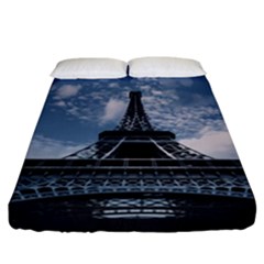 Eiffel Tower France Landmark Fitted Sheet (california King Size) by Celenk