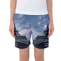 Eiffel Tower France Landmark Women s Basketball Shorts by Celenk