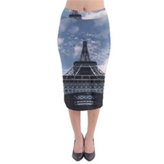 Eiffel Tower France Landmark Midi Pencil Skirt by Celenk