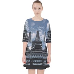 Eiffel Tower France Landmark Pocket Dress by Celenk