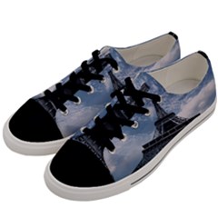 Eiffel Tower France Landmark Men s Low Top Canvas Sneakers