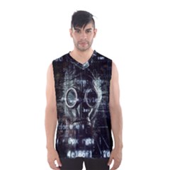 Gas Mask Contamination Contaminated Men s Basketball Tank Top by Celenk