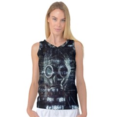 Gas Mask Contamination Contaminated Women s Basketball Tank Top by Celenk