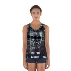 Gas Mask Contamination Contaminated Sport Tank Top  by Celenk