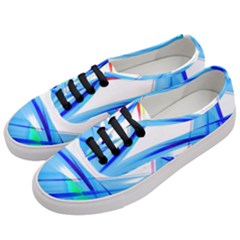 Lines Vibrations Wave Pattern Women s Classic Low Top Sneakers