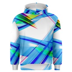 Lines Vibrations Wave Pattern Men s Overhead Hoodie