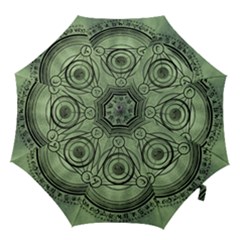 Rune Geometry Sacred Mystic Hook Handle Umbrellas (medium) by Celenk