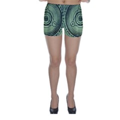 Rune Geometry Sacred Mystic Skinny Shorts by Celenk