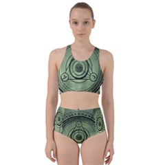 Rune Geometry Sacred Mystic Racer Back Bikini Set by Celenk