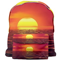 Sunset Ocean Nature Sea Landscape Giant Full Print Backpack