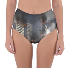 Destruction Apocalypse War Disaster Reversible High-waist Bikini Bottoms by Celenk