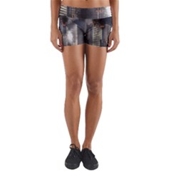 Destruction Apocalypse War Disaster Yoga Shorts by Celenk